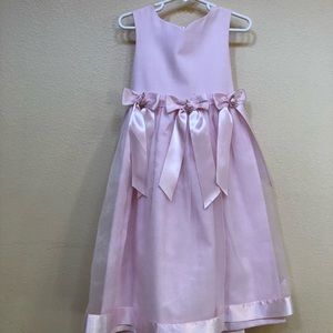 Girls pink spring dress